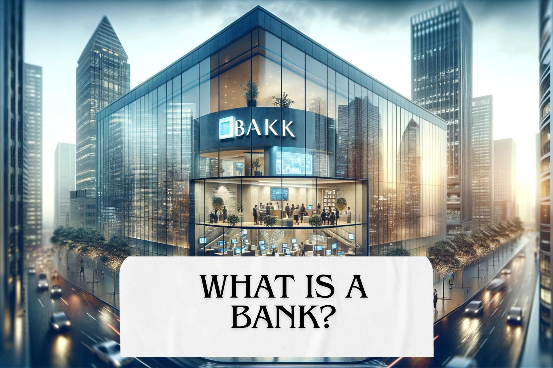 What is a bank?